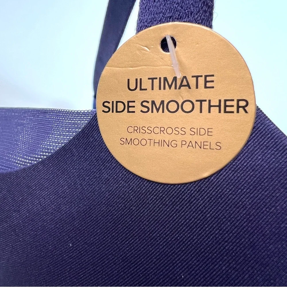 NWT Wacoal Ultimate Side Smoother T-Shirt Bra Navy Blue Size 42DDD
